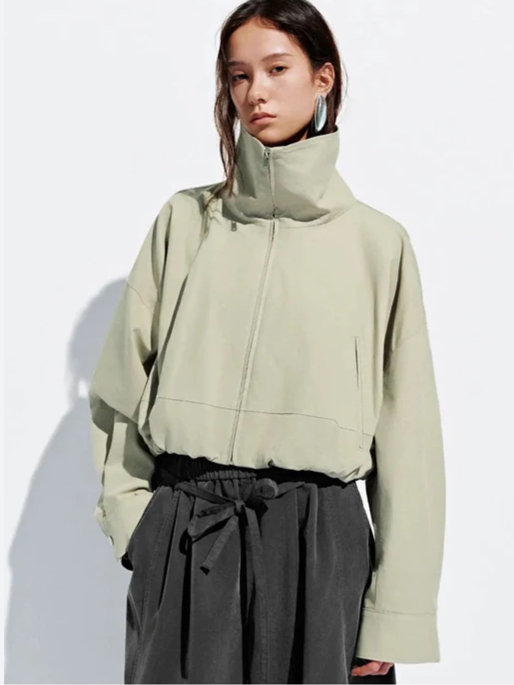 Urban Revivo High Neck Track Jacket - Large